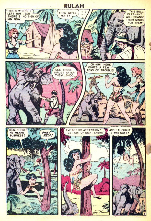 Rulah, Jungle Goddess #19, page 19. Public domain. Source: https://commons.wikimedia.org/wiki/File%3ARulah1920.JPG