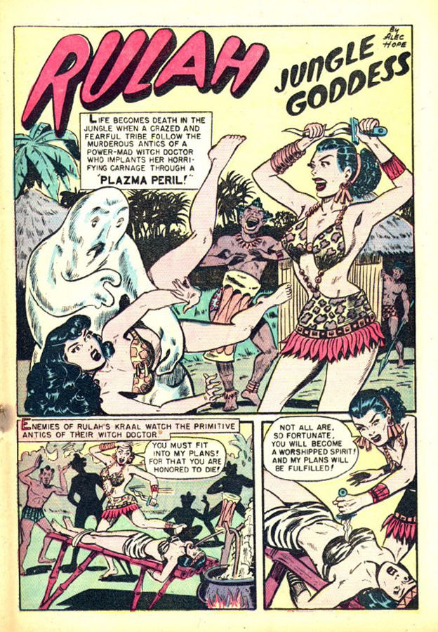 Rulah, Jungle Goddess #19, page 22. Public domain. Source: https://commons.wikimedia.org/wiki/File%3ARulah1925.JPG