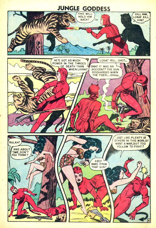 Rulah, Jungle Goddess #19, page 7. Public domain. Source: https://commons.wikimedia.org/wiki/File%3ARulah1907.JPG