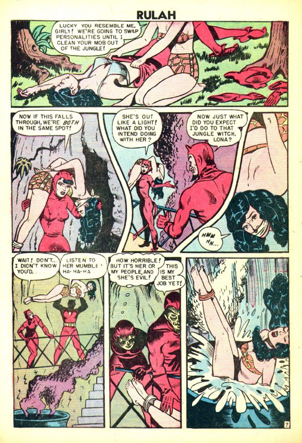 Rulah, Jungle Goddess #19, page 8. Public domain. Source: https://commons.wikimedia.org/wiki/File%3ARulah1908.JPG