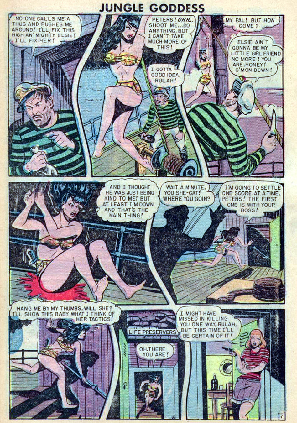 Rulah, Jungle Goddess #20, page 19. Public domain. Source: https://commons.wikimedia.org/wiki/File%3ARulah2019.jpg