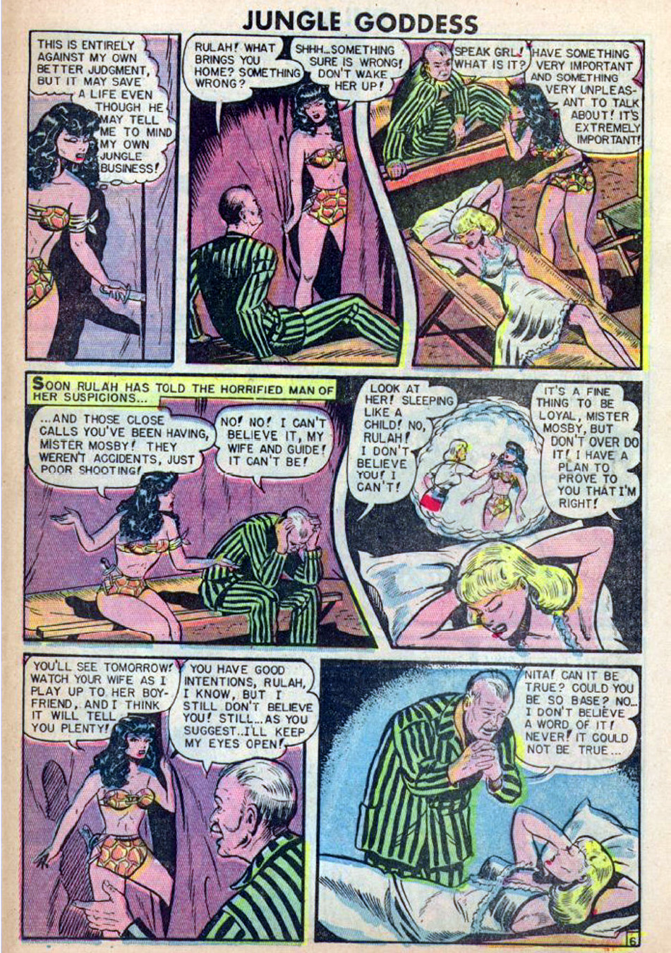 Rulah, Jungle Goddess #20, page 27. Public domain. Source: https://commons.wikimedia.org/wiki/File%3ARulah2029.jpg