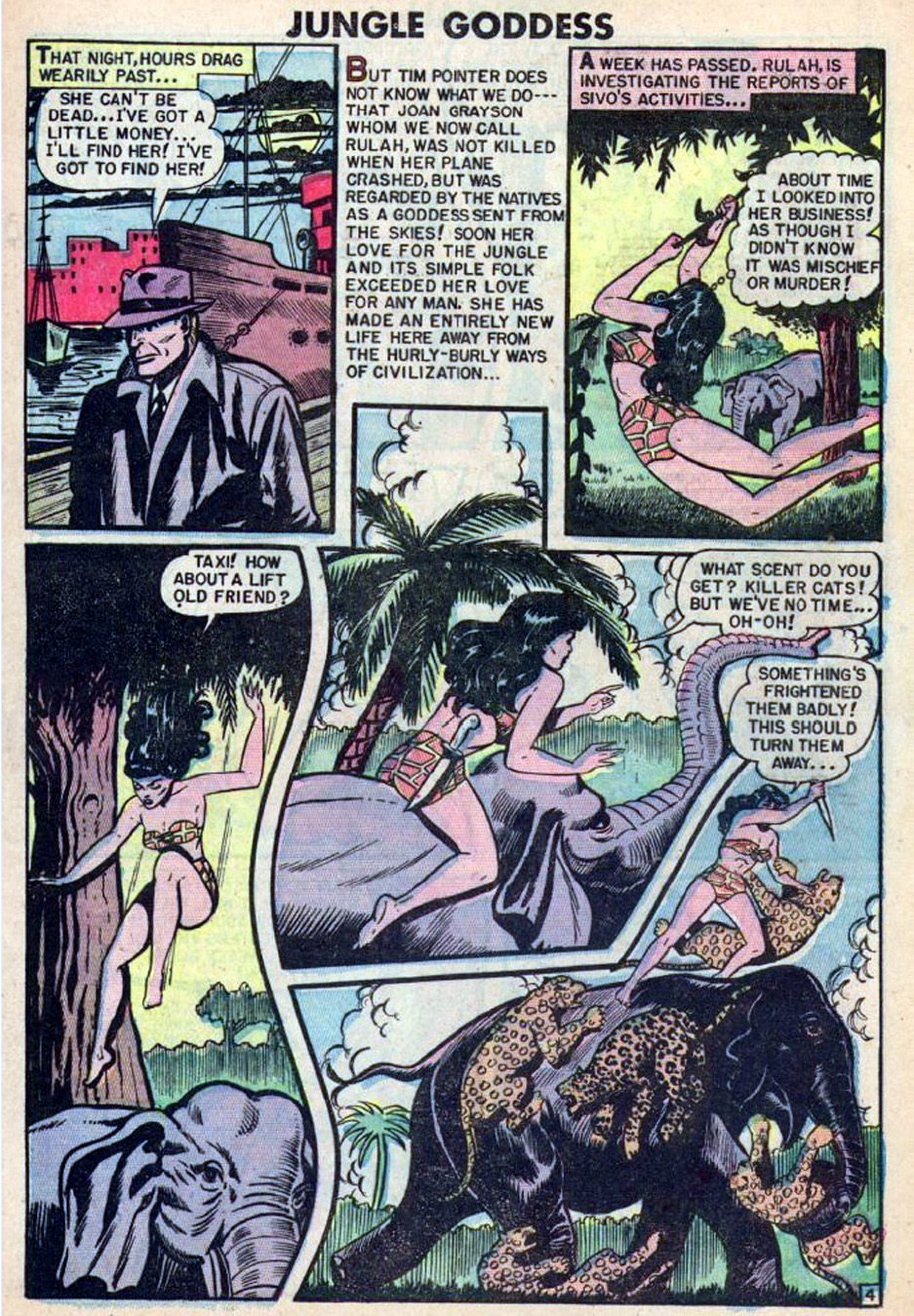 Rulah, Jungle Goddess #20, page 5. Public domain. Source: https://commons.wikimedia.org/wiki/File%3ARulah2005.jpg