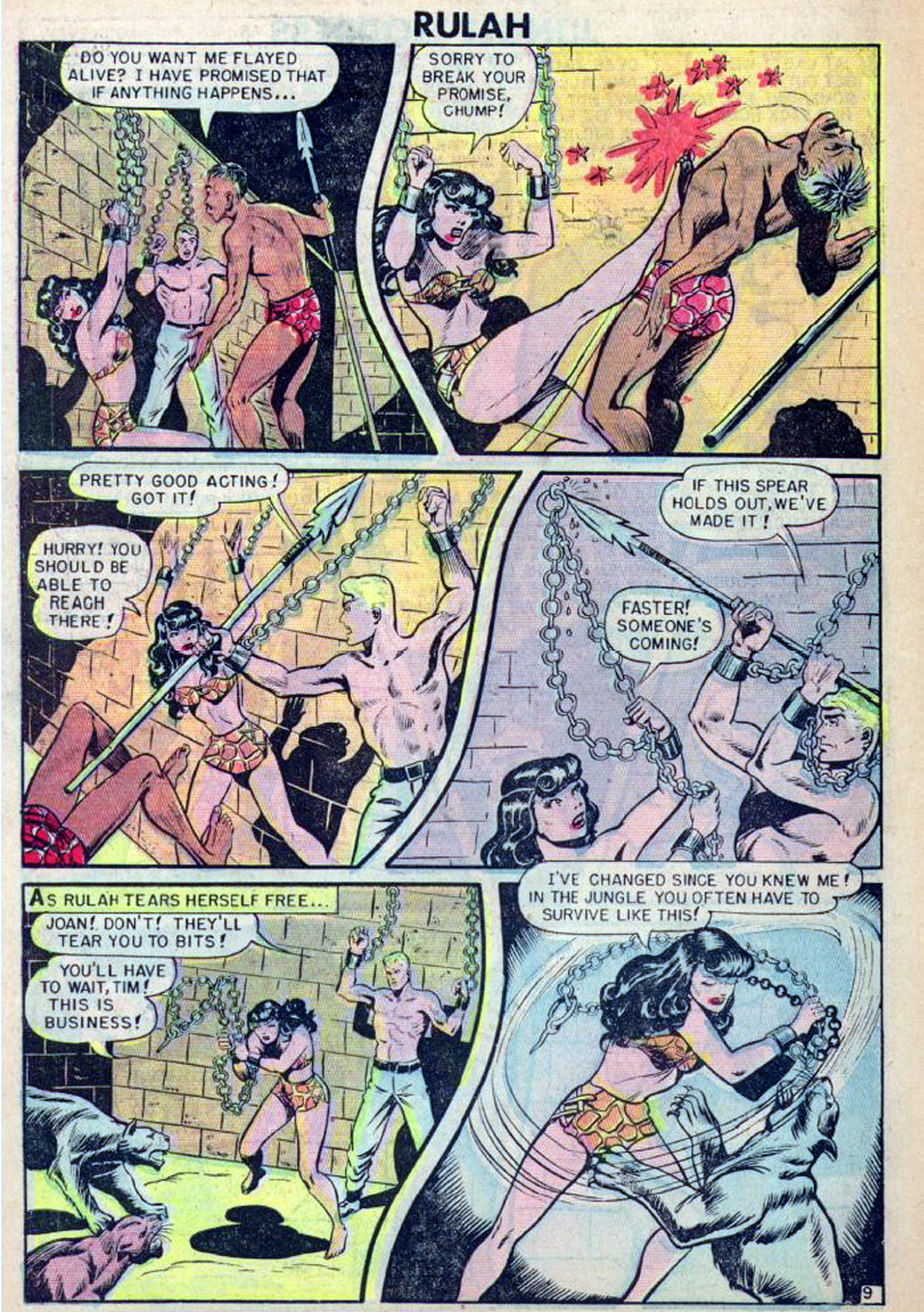 Rulah, Jungle Goddess #20, page 10. Public domain. Source: https://commons.wikimedia.org/wiki/File%3ARulah2010.jpg