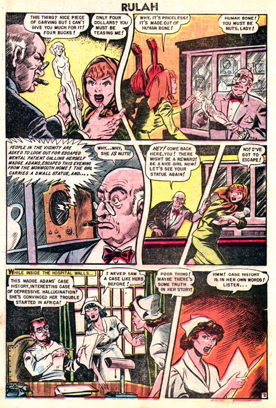 Rulah, Jungle Goddess #22, page 13. Public domain. Source: https://commons.wikimedia.org/wiki/File%3ARulah2215.JPG