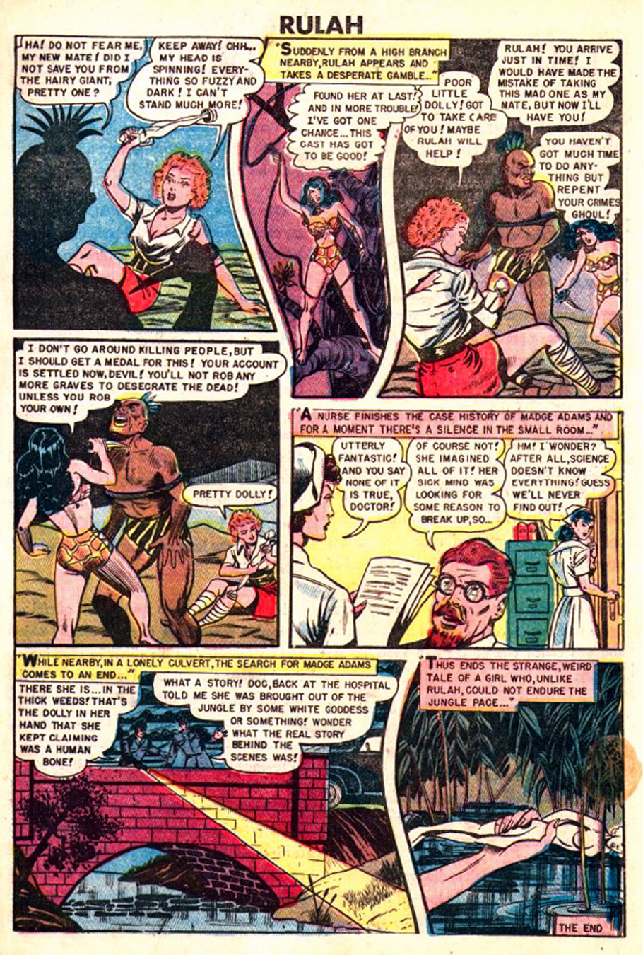 Rulah, Jungle Goddess #22, page 19. Public domain. Source: https://commons.wikimedia.org/wiki/File%3ARulah2221.JPG