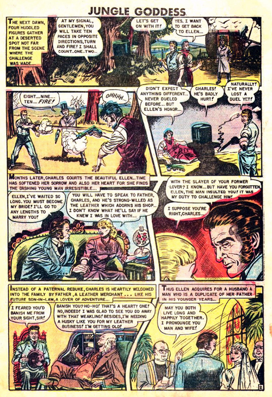 Rulah, Jungle Goddess #22, page 3. Public domain. Source: https://commons.wikimedia.org/wiki/File%3ARulah2203.JPG