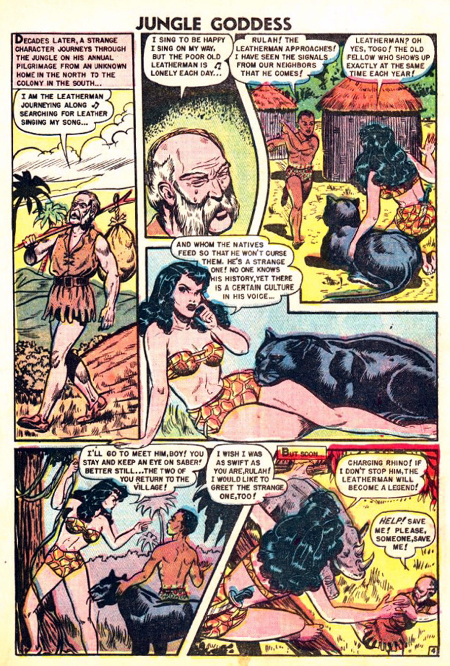 Rulah, Jungle Goddess #22, page 5. Public domain. Source: https://commons.wikimedia.org/wiki/File%3ARulah2205.JPG