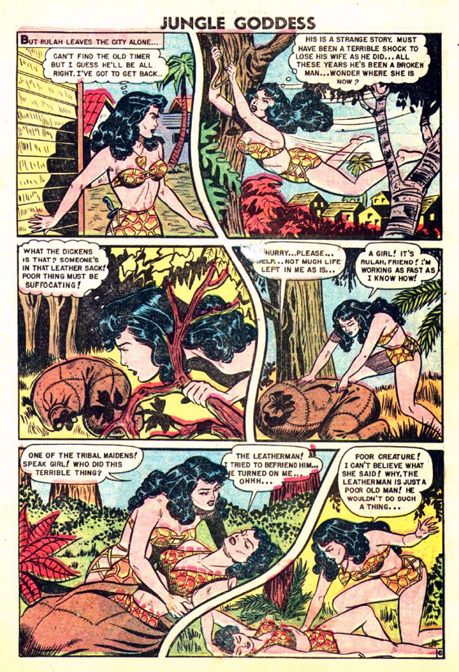 Rulah, Jungle Goddess #22, page 7. Public domain. Source: https://commons.wikimedia.org/wiki/File%3ARulah2207.JPG