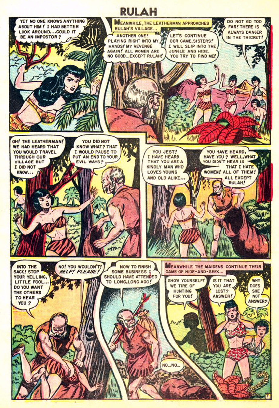 Rulah, Jungle Goddess #22, page 8. Public domain. Source: https://commons.wikimedia.org/wiki/File%3ARulah2208.JPG
