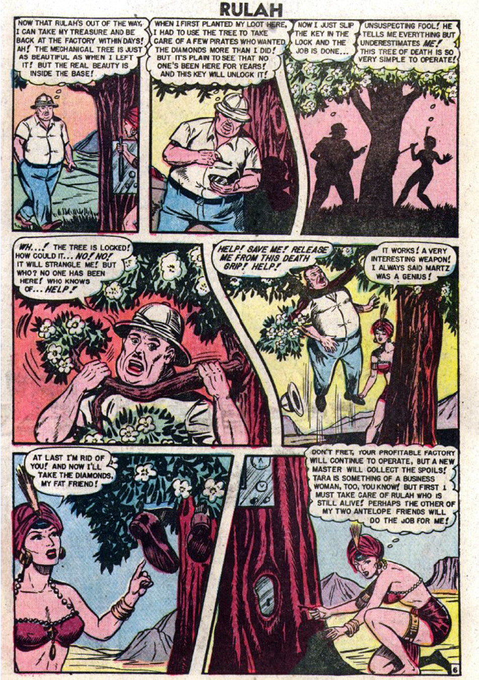 Rulah, Jungle Goddess #23, page 16. Public domain. Source: https://commons.wikimedia.org/wiki/File%3ARulah2317.JPG