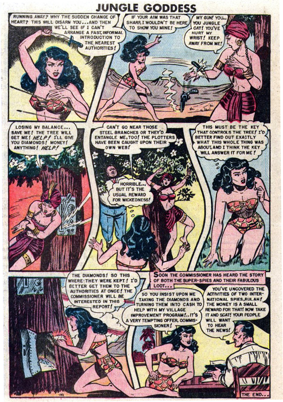 Rulah, Jungle Goddess #23, page 19. Public domain. Source: https://commons.wikimedia.org/wiki/File%3ARulah2320.JPG