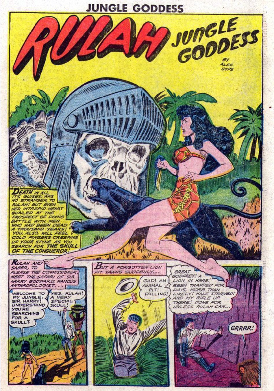 Rulah, Jungle Goddess #23, page 20. Public domain. Source: https://commons.wikimedia.org/wiki/File%3ARulah2323.JPG