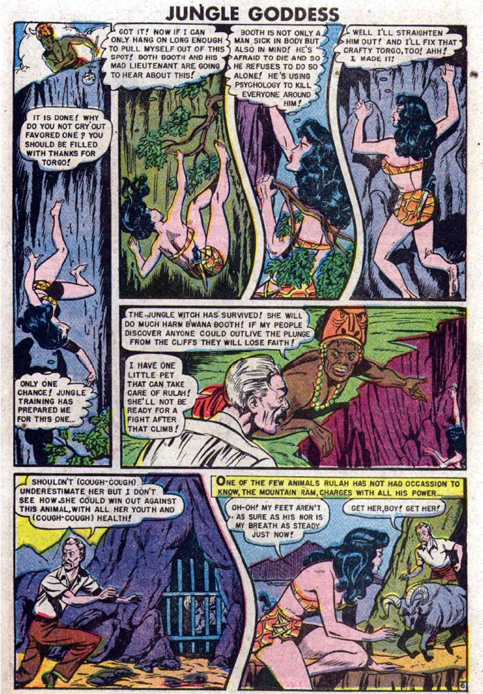 Rulah, Jungle Goddess #23, page 7. Public domain. Source: https://commons.wikimedia.org/wiki/File%3ARulah2307.JPG