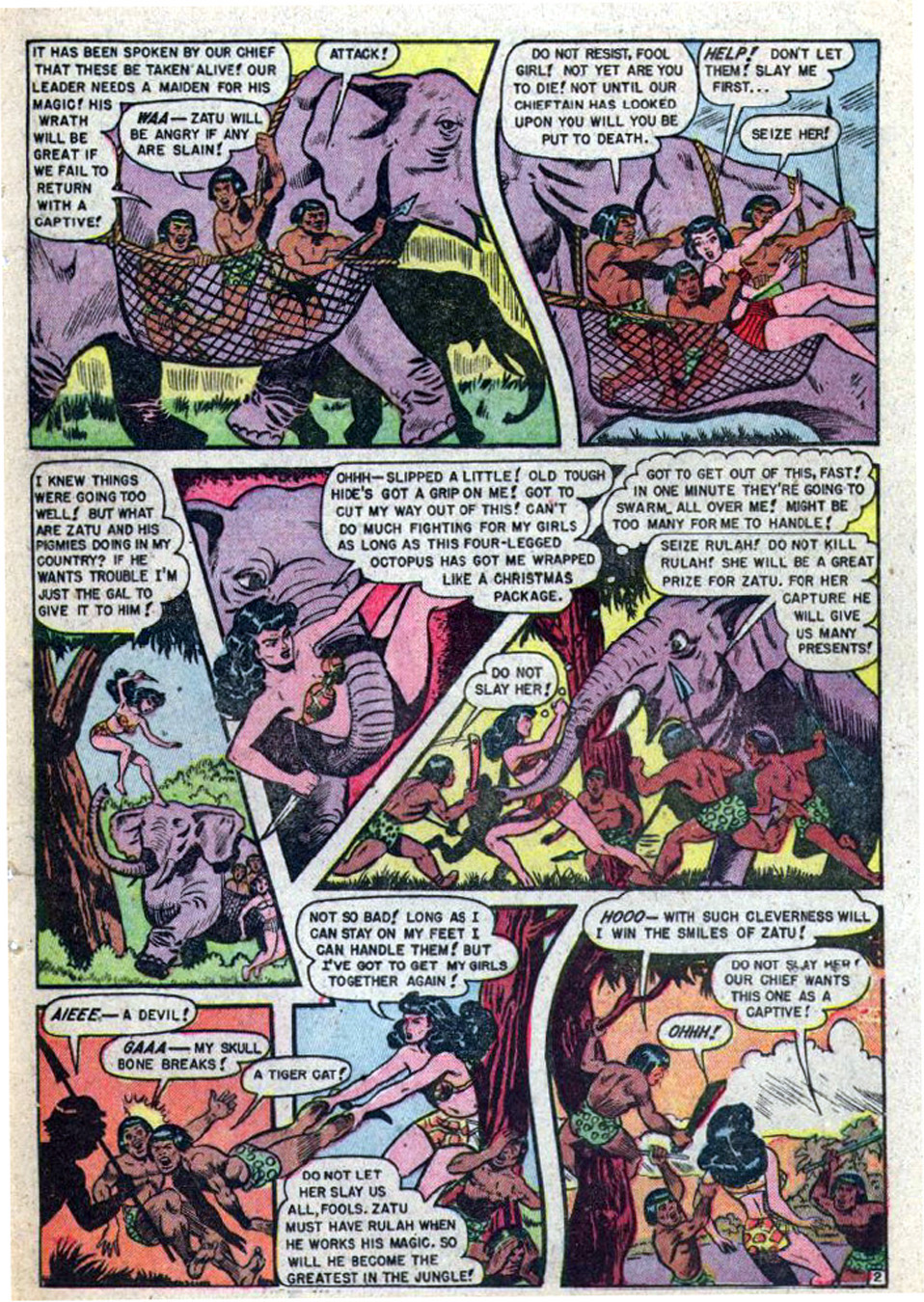 Rulah, Jungle Goddess #24, page 13. Public domain. Source: https://commons.wikimedia.org/wiki/File%3ARulah2413.jpg