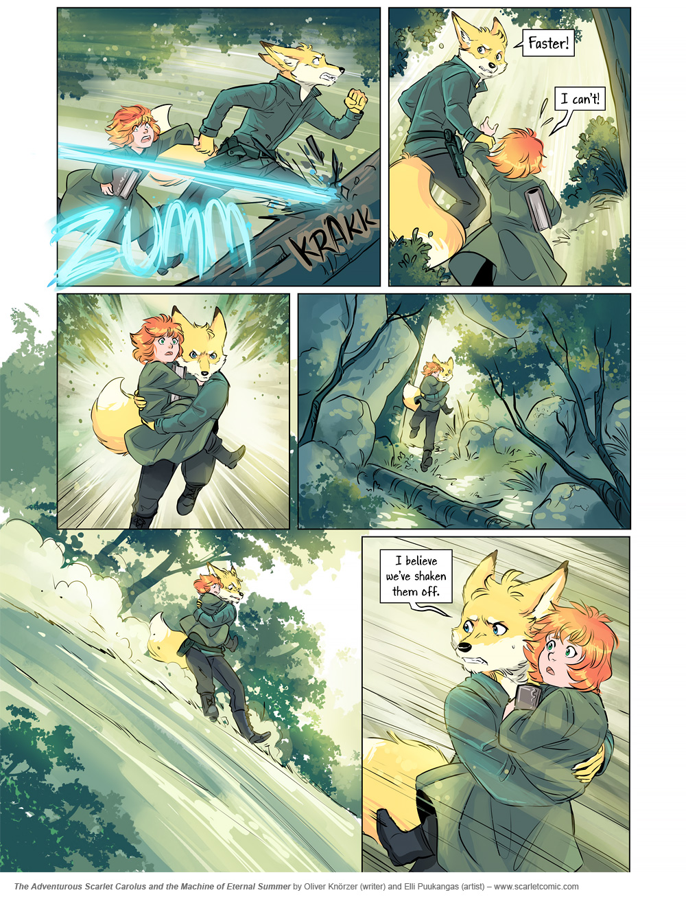The Adventurous Scarlet Carolus – The Machine of Eternal Summer 030 (2024-05-28). Oliver Knörzer (writer) & Elli Puukangas (artist), CC BY-NC-ND 4.0. https://www.sandraandwoo.com/scarlet/comic/the-machine-of-eternal-summer-030/