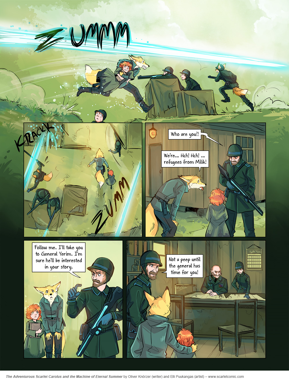 The Adventurous Scarlet Carolus – The Machine of Eternal Summer 034 (2024-06-11). Oliver Knörzer (writer) & Elli Puukangas (artist), CC BY-NC-ND 4.0. https://www.sandraandwoo.com/scarlet/comic/the-machine-of-eternal-summer-034/