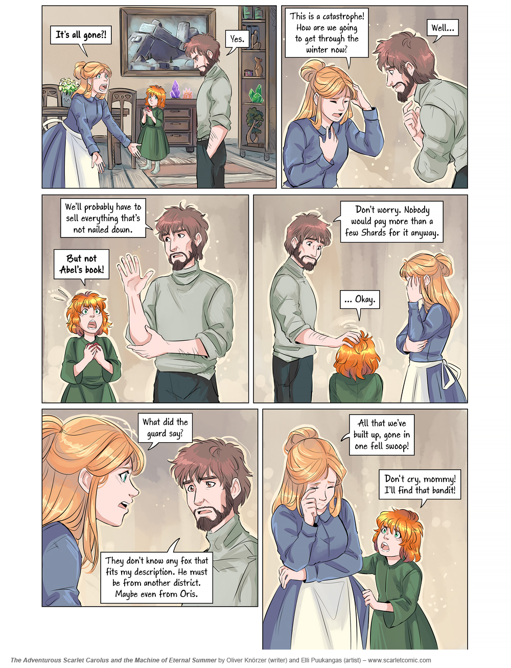 The Adventurous Scarlet Carolus – The Machine of Eternal Summer 009 (2024-03-07). Oliver Knörzer (writer) & Elli Puukangas (artist), CC BY-NC-ND 4.0. https://www.sandraandwoo.com/scarlet/comic/the-machine-of-eternal-summer-009/
