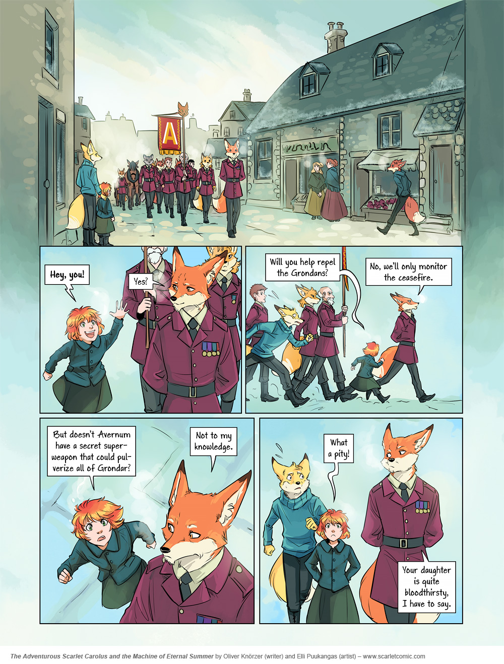 The Adventurous Scarlet Carolus – A Sky Full of Stars 010 (2024-08-01). Oliver Knörzer (writer) & Elli Puukangas (artist), CC BY-NC-ND 4.0. https://www.sandraandwoo.com/scarlet/comic/a-sky-full-of-stars-010/