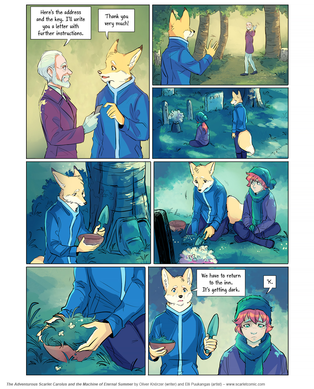 The Adventurous Scarlet Carolus – A Sky Full of Stars 102 (2025-06-26). Oliver Knörzer (writer) & Elli Puukangas (artist), CC BY-NC-ND 4.0. https://www.sandraandwoo.com/scarlet/comic/a-sky-full-of-stars-102/