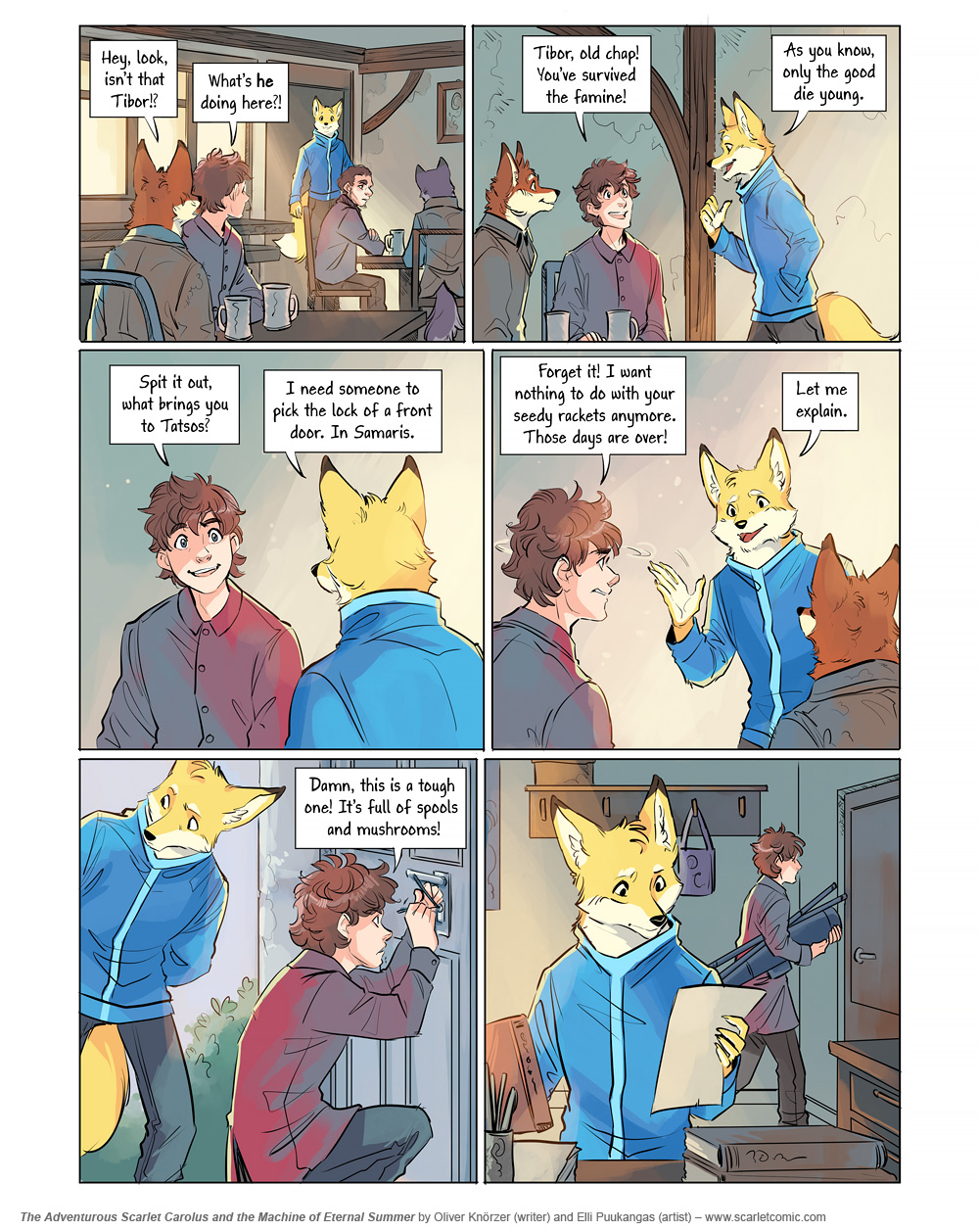 The Adventurous Scarlet Carolus – A Sky Full of Stars 104 (2025-07-03). Oliver Knörzer (writer) & Elli Puukangas (artist), CC BY-NC-ND 4.0. https://www.sandraandwoo.com/scarlet/comic/a-sky-full-of-stars-104/
