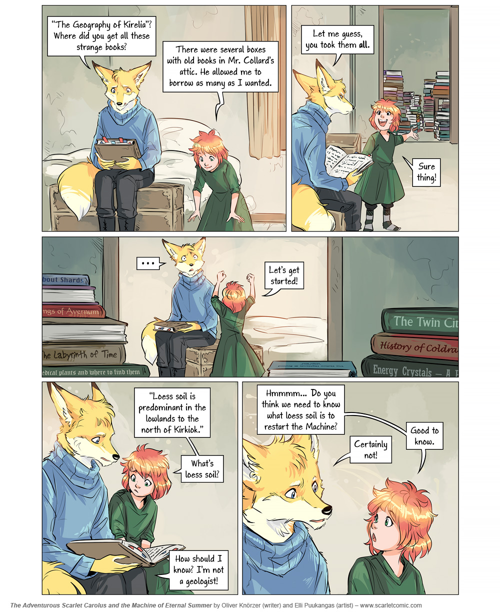 The Adventurous Scarlet Carolus – A Sky Full of Stars 016 (2024-08-23). Oliver Knörzer (writer) & Elli Puukangas (artist), CC BY-NC-ND 4.0. https://www.sandraandwoo.com/scarlet/comic/a-sky-full-of-stars-016/