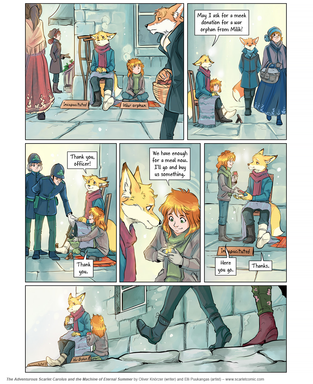 The Adventurous Scarlet Carolus – A Sky Full of Stars 026 (2024-09-27). Oliver Knörzer (writer) & Elli Puukangas (artist), CC BY-NC-ND 4.0. https://www.sandraandwoo.com/scarlet/comic/a-sky-full-of-stars-026/