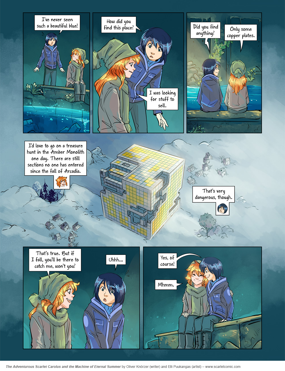 The Adventurous Scarlet Carolus – A Sky Full of Stars 039 (2024-11-11). Oliver Knörzer (writer) & Elli Puukangas (artist), CC BY-NC-ND 4.0. https://www.sandraandwoo.com/scarlet/comic/a-sky-full-of-stars-039/