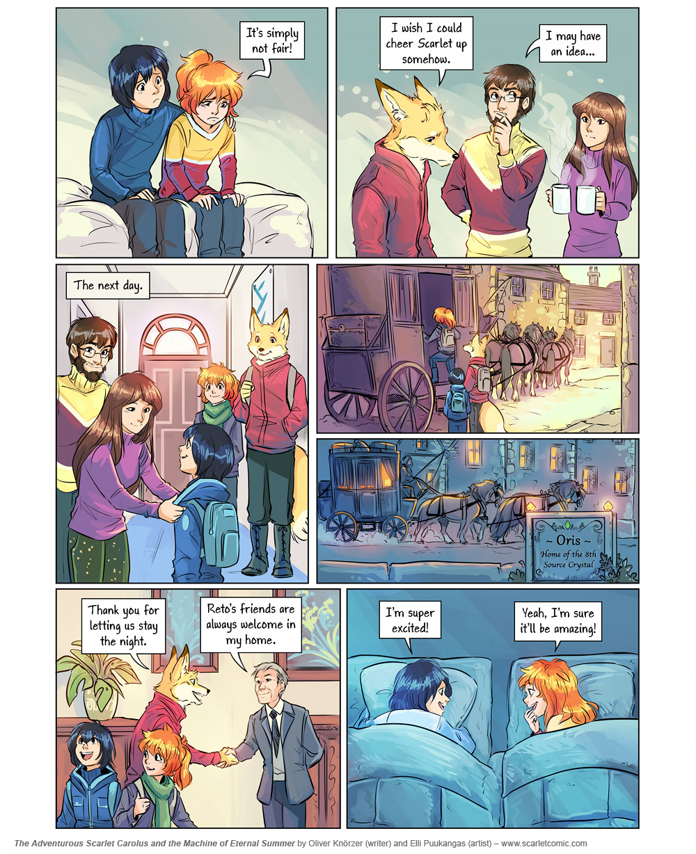 The Adventurous Scarlet Carolus – A Sky Full of Stars 042 (2024-11-21). Oliver Knörzer (writer) & Elli Puukangas (artist), CC BY-NC-ND 4.0. https://www.sandraandwoo.com/scarlet/comic/a-sky-full-of-stars-042/