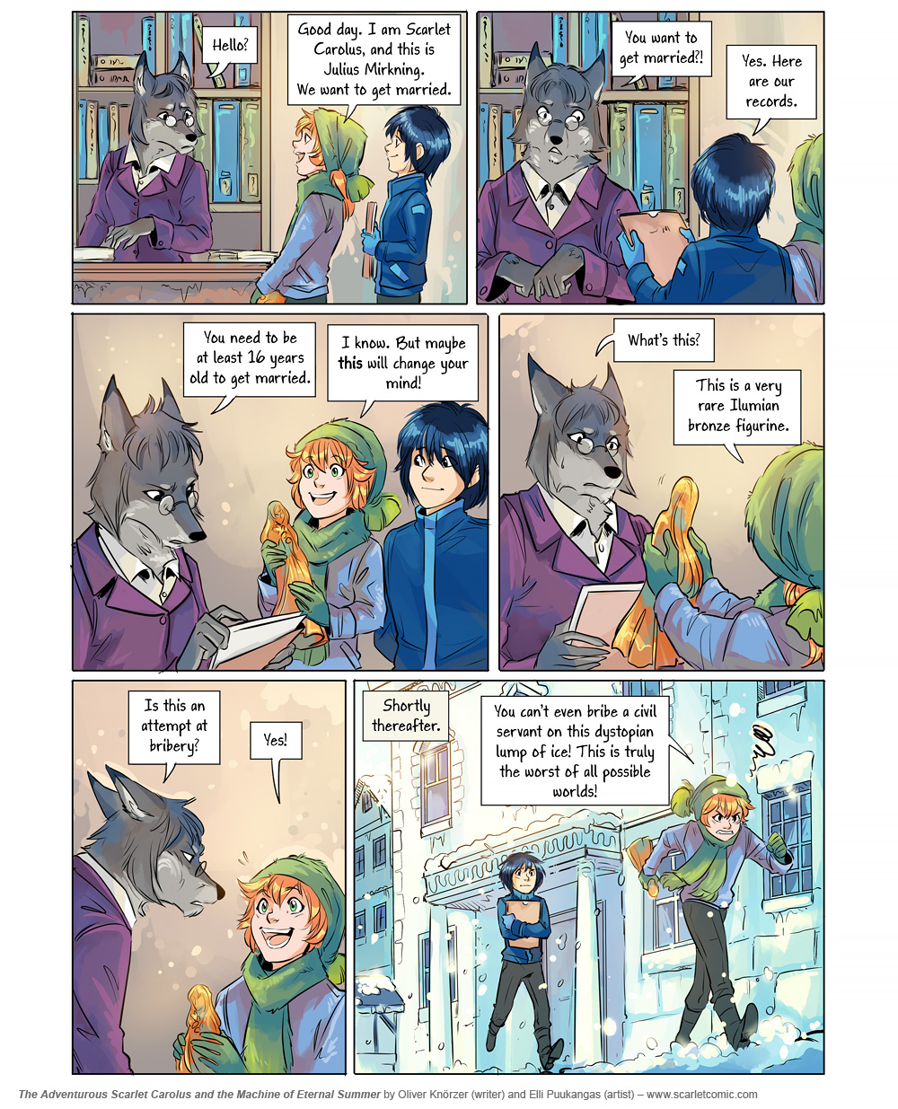 The Adventurous Scarlet Carolus – A Sky Full of Stars 053 (2025-01-03). Oliver Knörzer (writer) & Elli Puukangas (artist), CC BY-NC-ND 4.0. https://www.sandraandwoo.com/scarlet/comic/a-sky-full-of-stars-053/