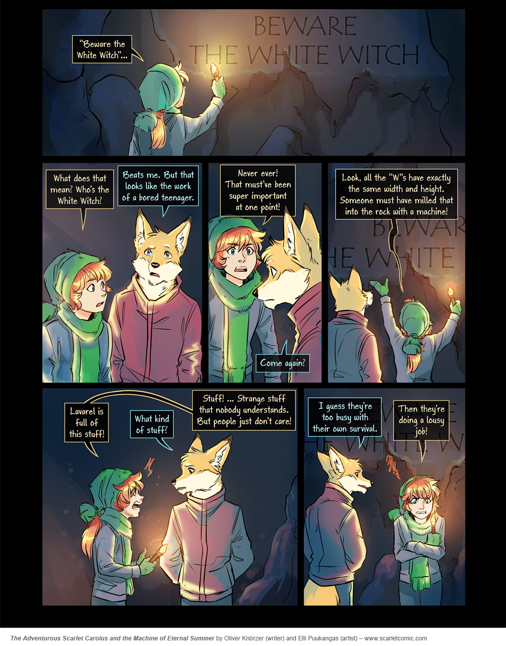 The Adventurous Scarlet Carolus – A Sky Full of Stars 062 (2025-02-04). Oliver Knörzer (writer) & Elli Puukangas (artist), CC BY-NC-ND 4.0. https://www.sandraandwoo.com/scarlet/comic/a-sky-full-of-stars-062/