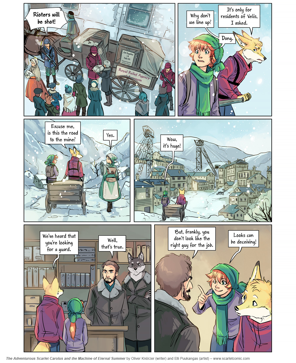 The Adventurous Scarlet Carolus – A Sky Full of Stars 064 (2025-02-11). Oliver Knörzer (writer) & Elli Puukangas (artist), CC BY-NC-ND 4.0. https://www.sandraandwoo.com/scarlet/comic/a-sky-full-of-stars-064/