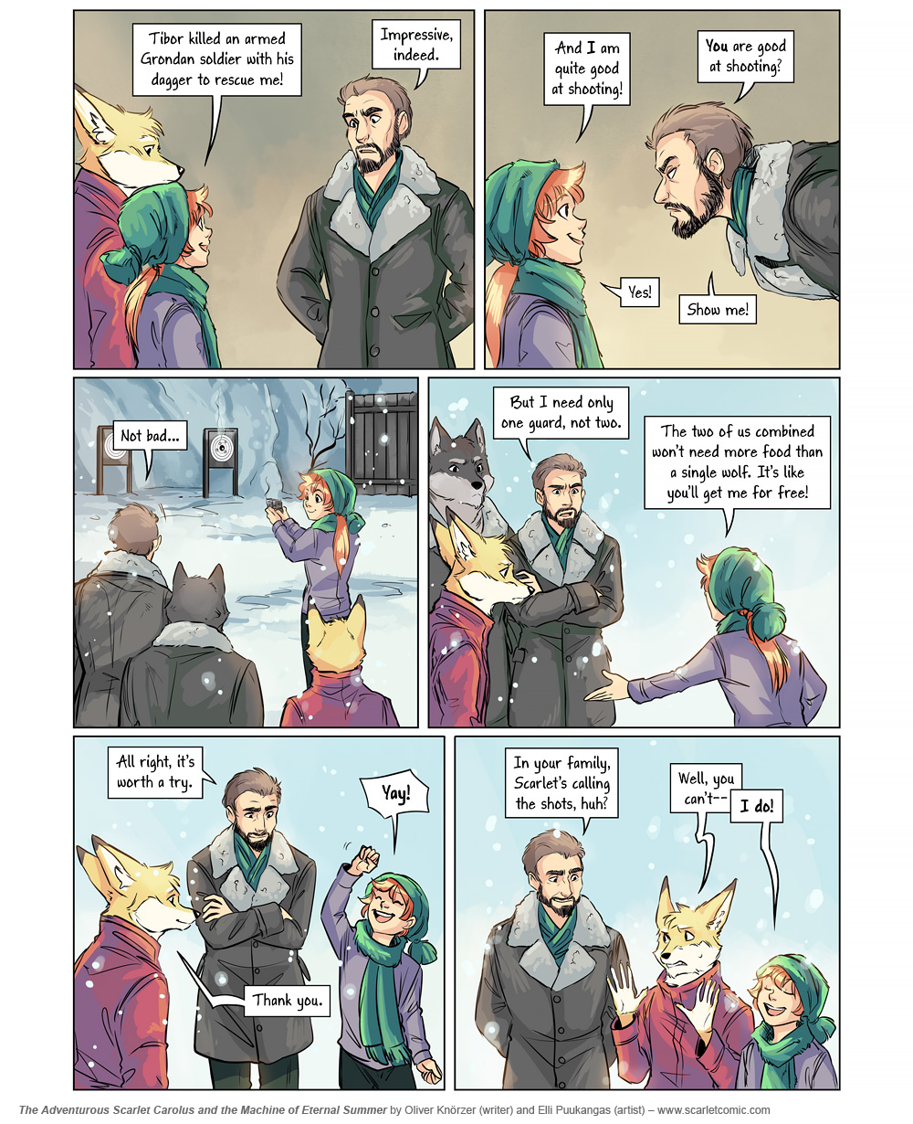 The Adventurous Scarlet Carolus – A Sky Full of Stars 065 (2025-02-14). Oliver Knörzer (writer) & Elli Puukangas (artist), CC BY-NC-ND 4.0. https://www.sandraandwoo.com/scarlet/comic/a-sky-full-of-stars-065/