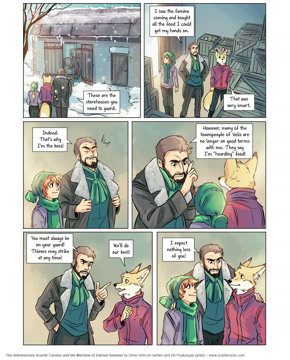 The Adventurous Scarlet Carolus – A Sky Full of Stars 066 (2025-02-18). Oliver Knörzer (writer) & Elli Puukangas (artist), CC BY-NC-ND 4.0. https://www.sandraandwoo.com/scarlet/comic/a-sky-full-of-stars-066/