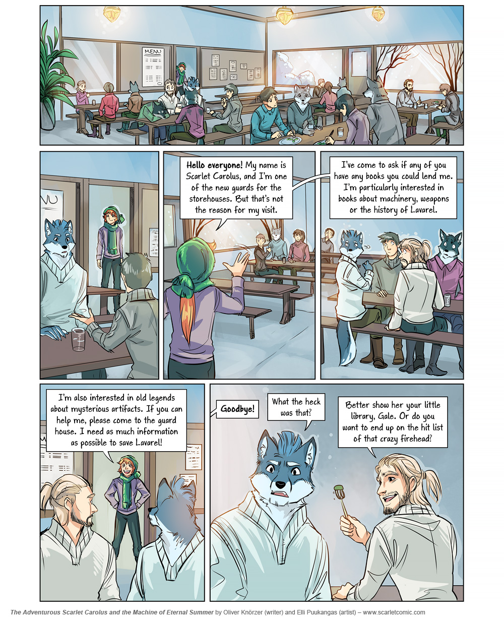The Adventurous Scarlet Carolus – A Sky Full of Stars 067 (2025-02-21). Oliver Knörzer (writer) & Elli Puukangas (artist), CC BY-NC-ND 4.0. https://www.sandraandwoo.com/scarlet/comic/a-sky-full-of-stars-067/