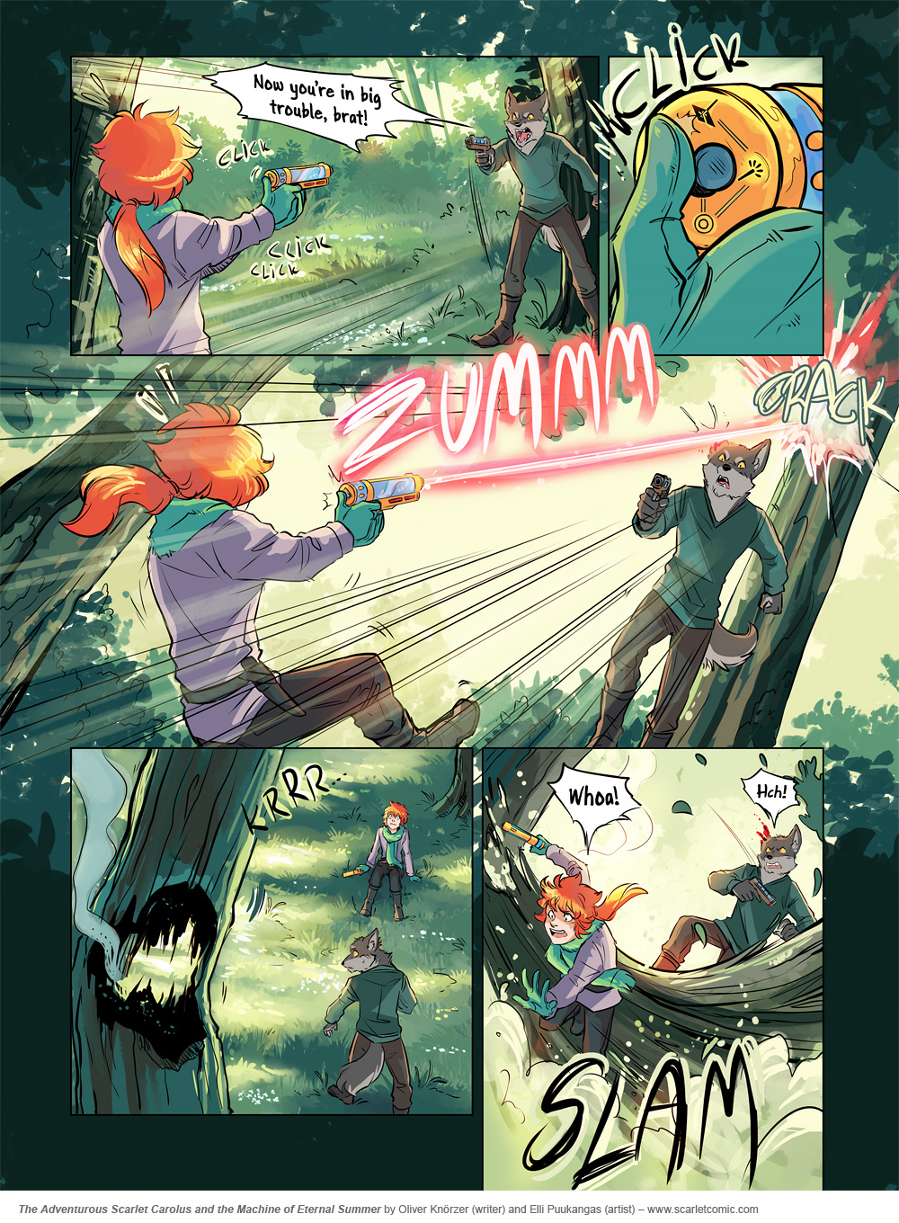 The Adventurous Scarlet Carolus – A Sky Full of Stars 089 (2025-05-08). Oliver Knörzer (writer) & Elli Puukangas (artist), CC BY-NC-ND 4.0. https://www.sandraandwoo.com/scarlet/comic/a-sky-full-of-stars-089/