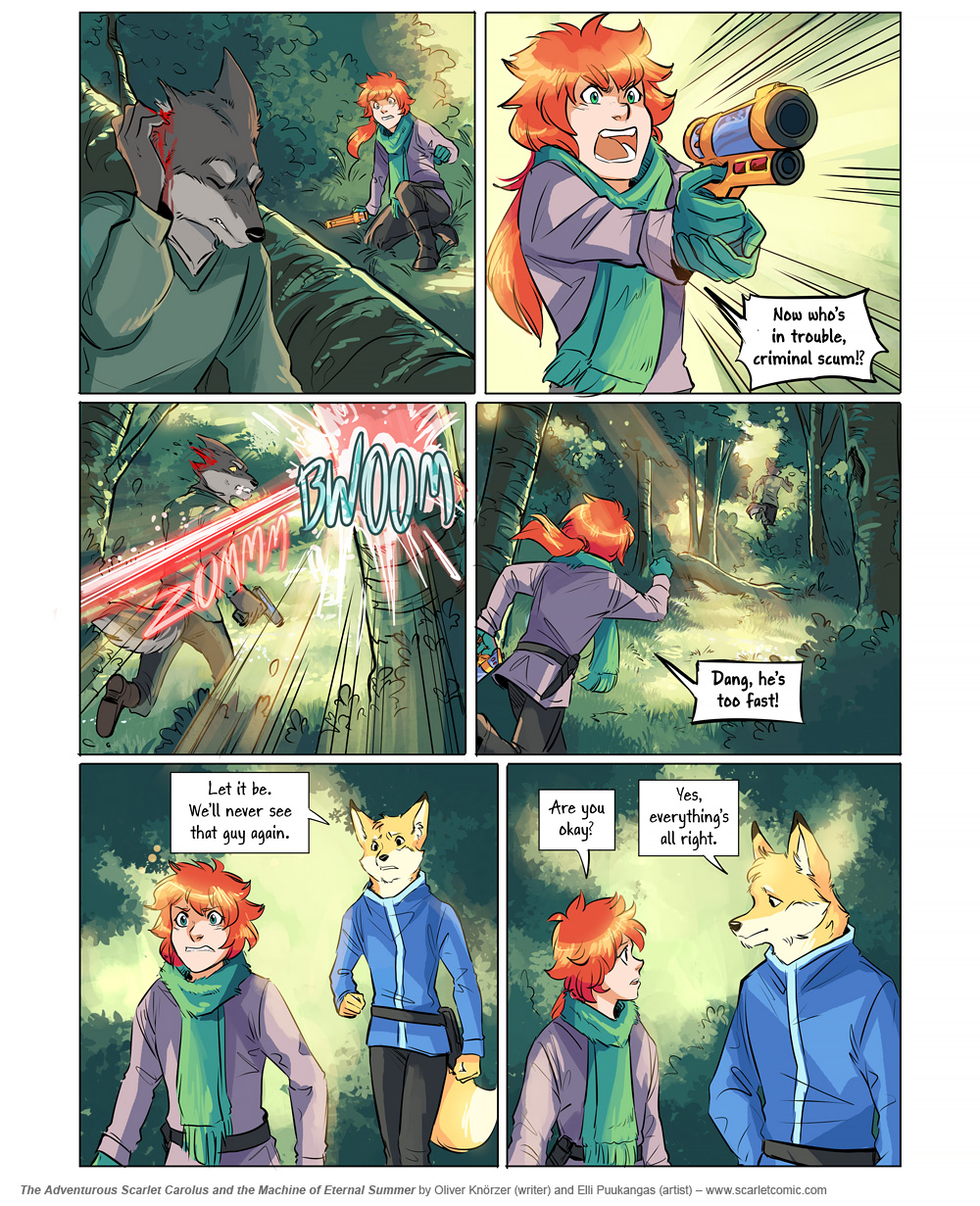 The Adventurous Scarlet Carolus – A Sky Full of Stars 090 (2025-05-12). Oliver Knörzer (writer) & Elli Puukangas (artist), CC BY-NC-ND 4.0. https://www.sandraandwoo.com/scarlet/comic/a-sky-full-of-stars-090/