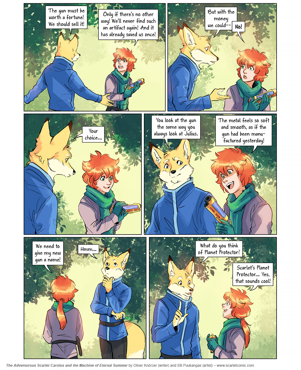 The Adventurous Scarlet Carolus – A Sky Full of Stars 093 (2025-05-22). Oliver Knörzer (writer) & Elli Puukangas (artist), CC BY-NC-ND 4.0. https://www.sandraandwoo.com/scarlet/comic/a-sky-full-of-stars-093/