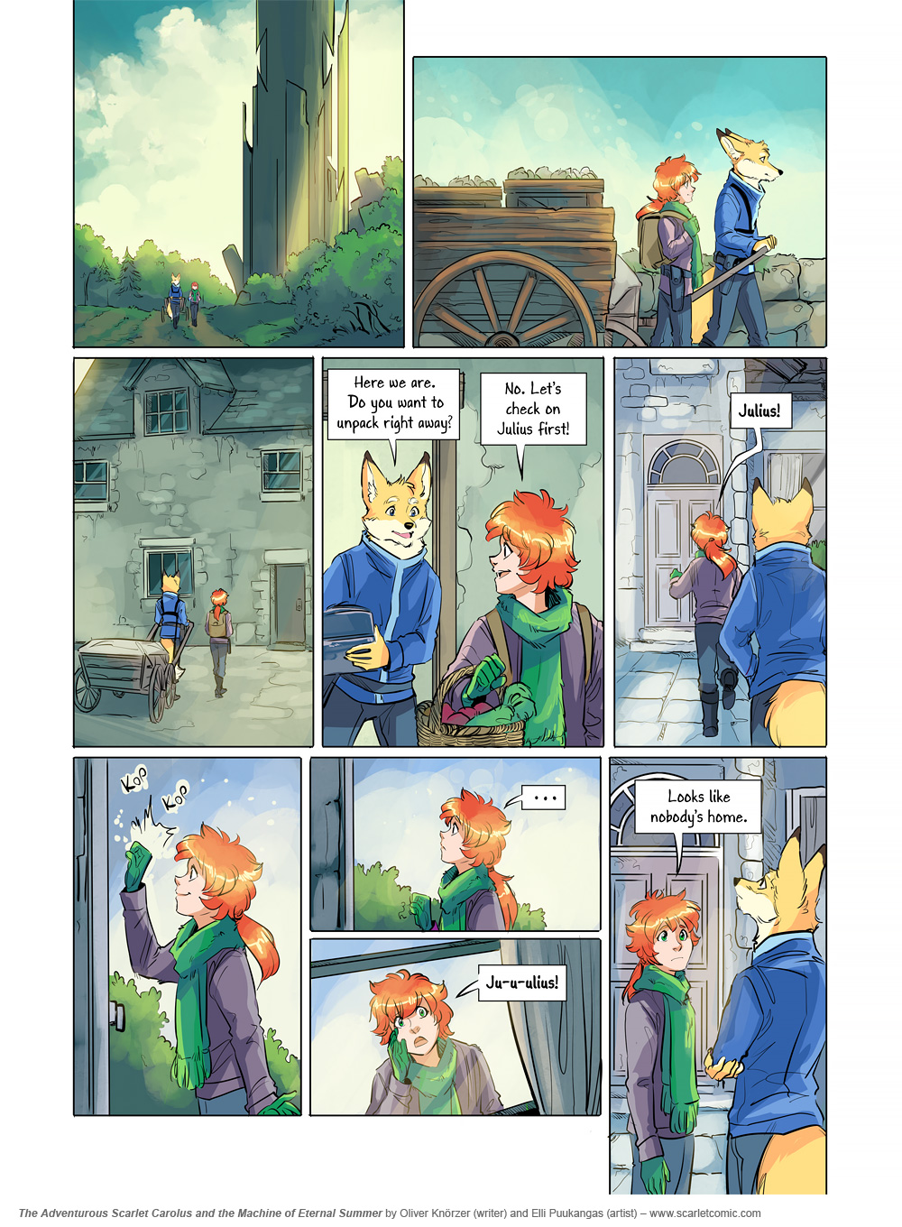 The Adventurous Scarlet Carolus – A Sky Full of Stars 096 (2025-06-05). Oliver Knörzer (writer) & Elli Puukangas (artist), CC BY-NC-ND 4.0. https://www.sandraandwoo.com/scarlet/comic/a-sky-full-of-stars-096/