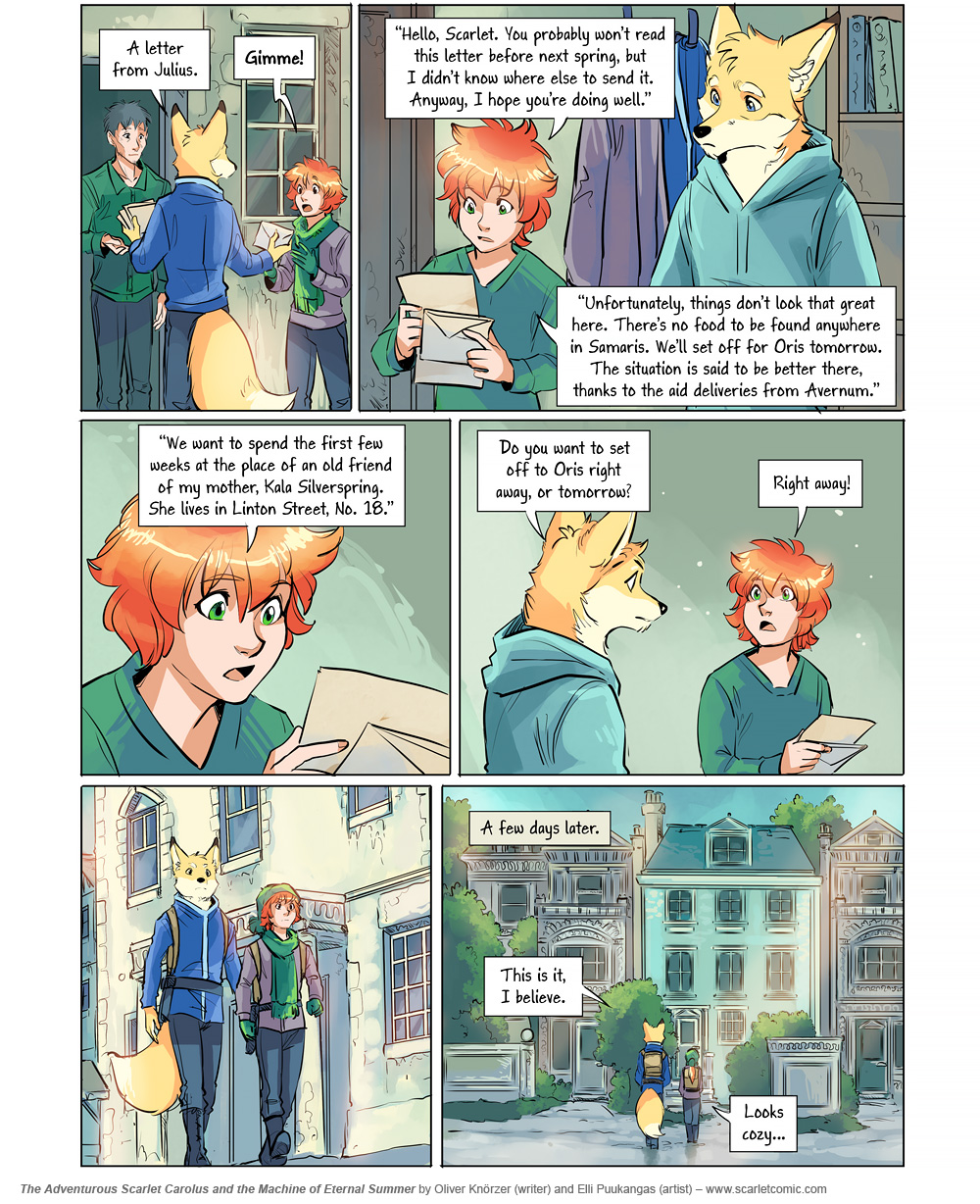 The Adventurous Scarlet Carolus – A Sky Full of Stars 097 (2025-06-10). Oliver Knörzer (writer) & Elli Puukangas (artist), CC BY-NC-ND 4.0. https://www.sandraandwoo.com/scarlet/comic/a-sky-full-of-stars-097/