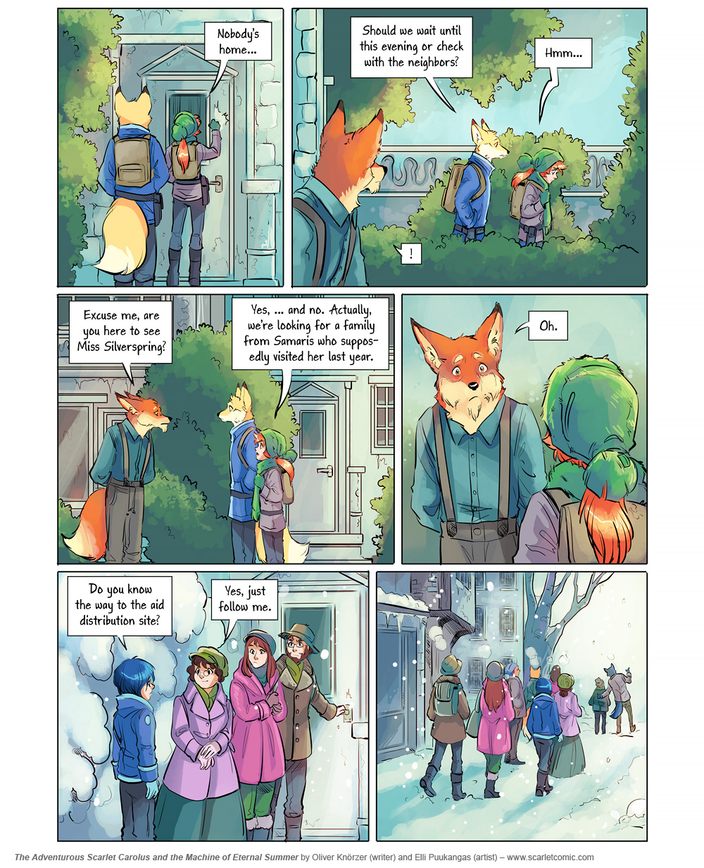 The Adventurous Scarlet Carolus – A Sky Full of Stars 098 (2025-06-12). Oliver Knörzer (writer) & Elli Puukangas (artist), CC BY-NC-ND 4.0. https://www.sandraandwoo.com/scarlet/comic/a-sky-full-of-stars-098/