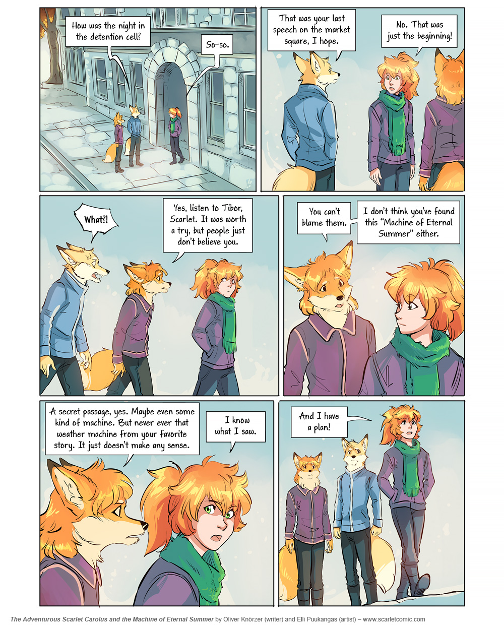 The Adventurous Scarlet Carolus – Machine Girl 017 (2025-09-09). Oliver Knörzer (writer) & Elli Puukangas (artist), CC BY-NC-ND 4.0. https://www.sandraandwoo.com/scarlet/comic/machine-girl-017/