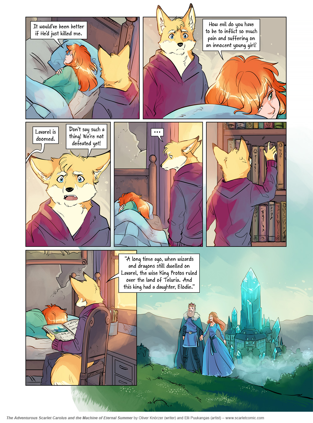 The Adventurous Scarlet Carolus – Machine Girl 002 (2025-07-17). Oliver Knörzer (writer) & Elli Puukangas (artist), CC BY-NC-ND 4.0. https://www.sandraandwoo.com/scarlet/comic/machine-girl-002/
