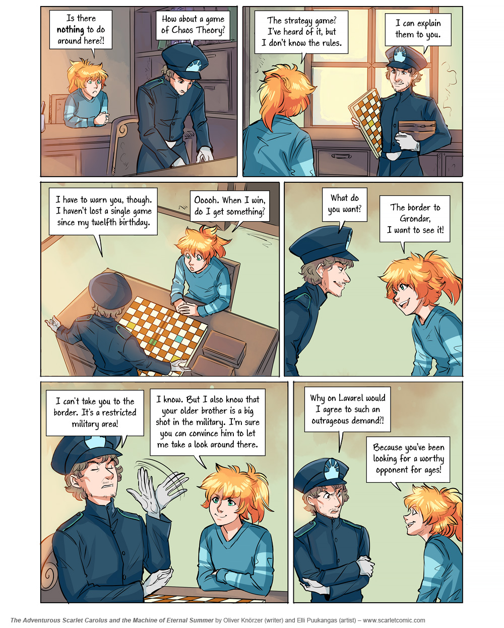 The Adventurous Scarlet Carolus – Machine Girl 027 (2025-10-27). Oliver Knörzer (writer) & Elli Puukangas (artist), CC BY-NC-ND 4.0. https://www.sandraandwoo.com/scarlet/comic/machine-girl-027/