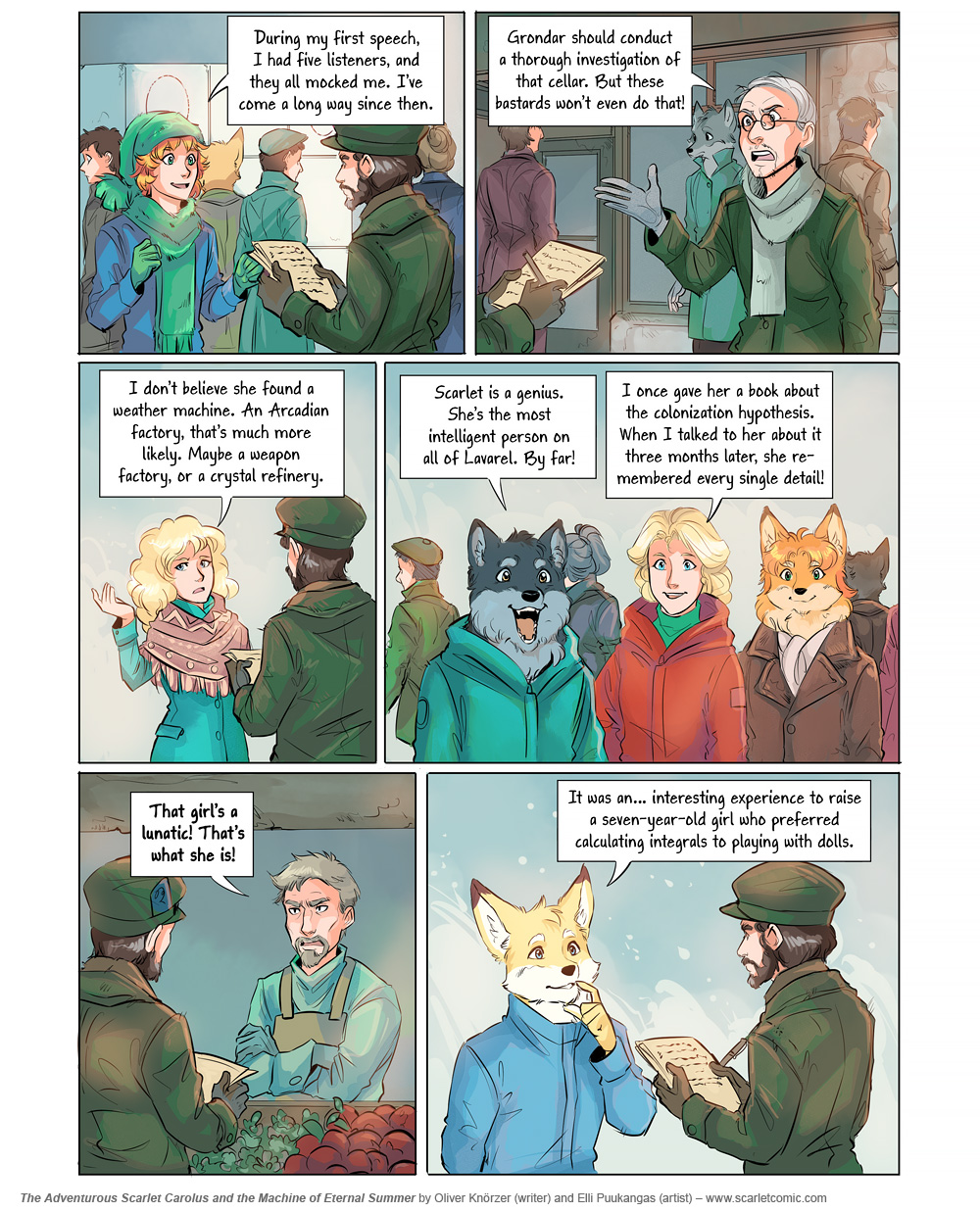 The Adventurous Scarlet Carolus – Machine Girl 042 (2025-12-29). Oliver Knörzer (writer) & Elli Puukangas (artist), CC BY-NC-ND 4.0. https://www.sandraandwoo.com/scarlet/comic/machine-girl-042/
