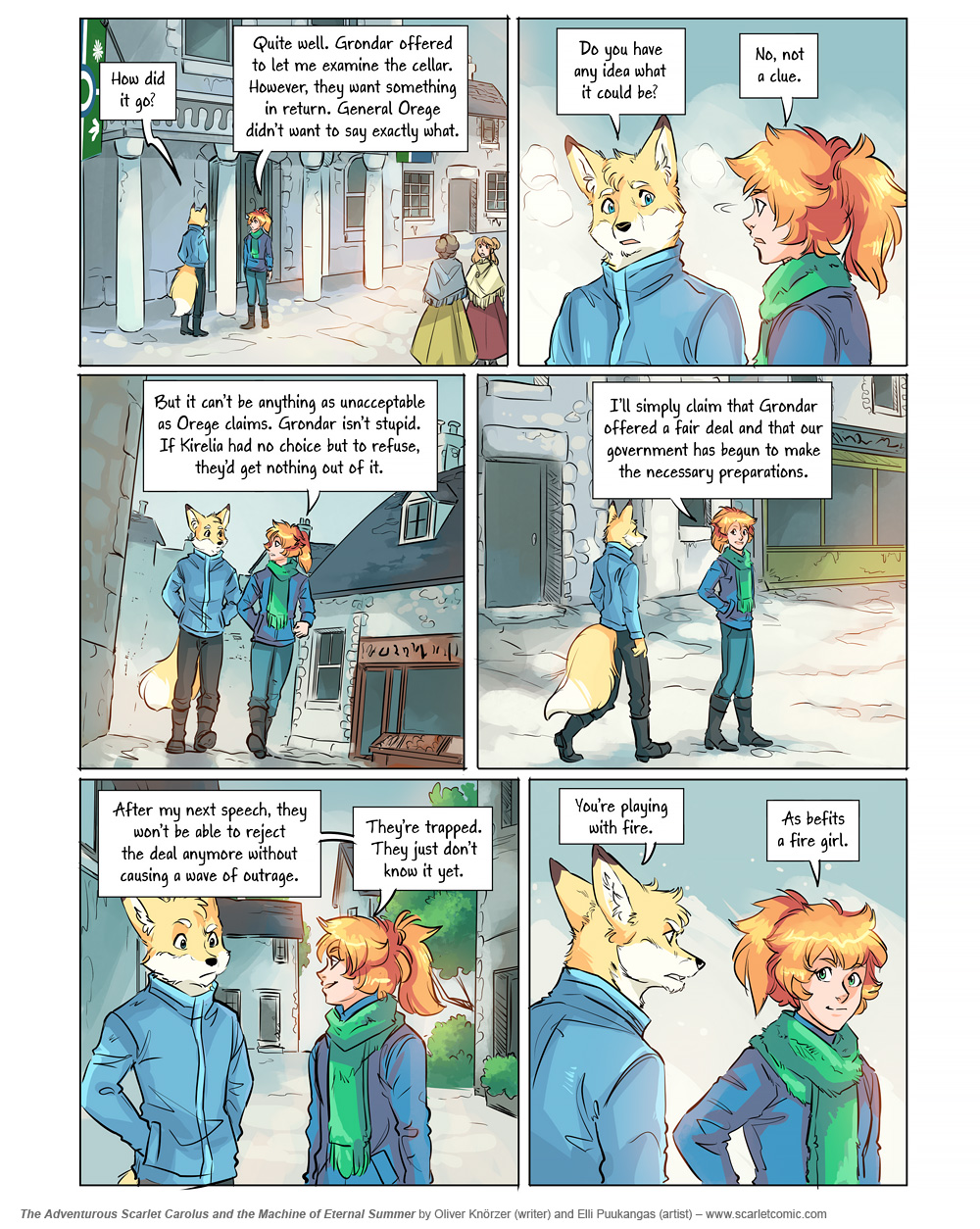 The Adventurous Scarlet Carolus – Machine Girl 049 (2026-01-23). Oliver Knörzer (writer) & Elli Puukangas (artist), CC BY-NC-ND 4.0. https://www.sandraandwoo.com/scarlet/comic/machine-girl-049/