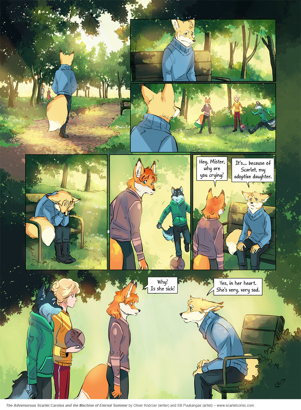 The Adventurous Scarlet Carolus – Machine Girl 005 (2025-07-29). Oliver Knörzer (writer) & Elli Puukangas (artist), CC BY-NC-ND 4.0. https://www.sandraandwoo.com/scarlet/comic/machine-girl-005/