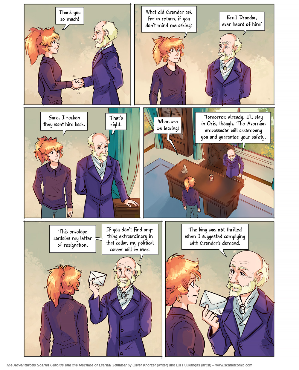 The Adventurous Scarlet Carolus – Machine Girl 061 (2026-03-30). Oliver Knörzer (writer) & Elli Puukangas (artist), CC BY-NC-ND 4.0. https://www.sandraandwoo.com/scarlet/comic/machine-girl-061/