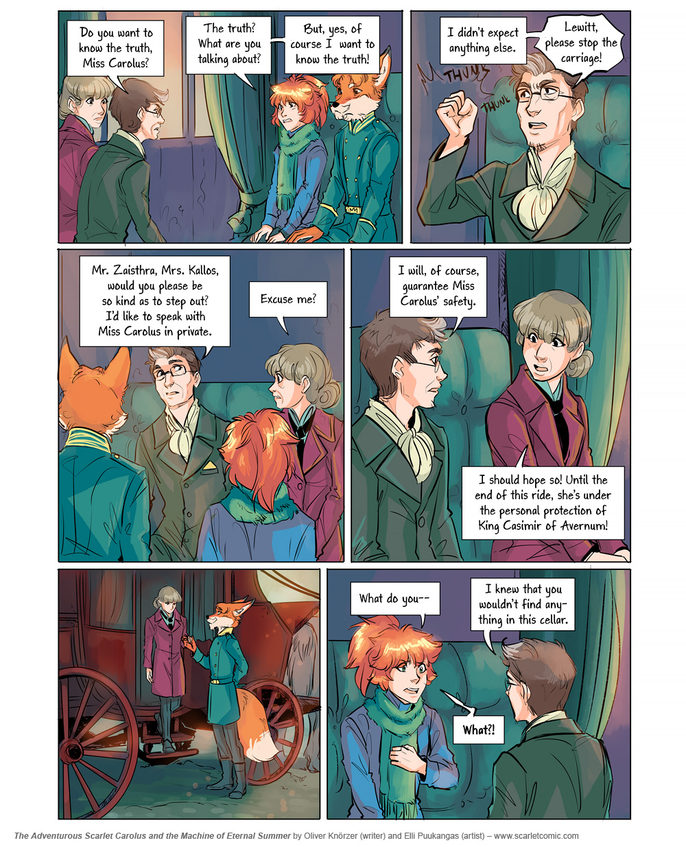 The Adventurous Scarlet Carolus – Machine Girl 066 (2026-05-16). Oliver Knörzer (writer) & Elli Puukangas (artist), CC BY-NC-ND 4.0. https://www.sandraandwoo.com/scarlet/comic/machine-girl-066/