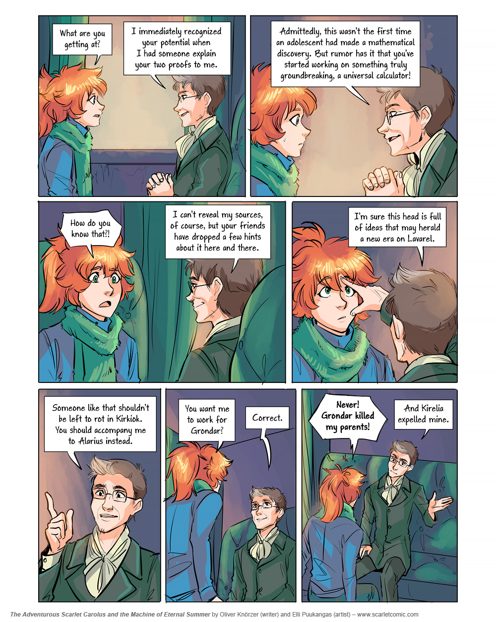 The Adventurous Scarlet Carolus – Machine Girl 068 (2026-05-29). Oliver Knörzer (writer) & Elli Puukangas (artist), CC BY-NC-ND 4.0. https://www.sandraandwoo.com/scarlet/comic/machine-girl-068/